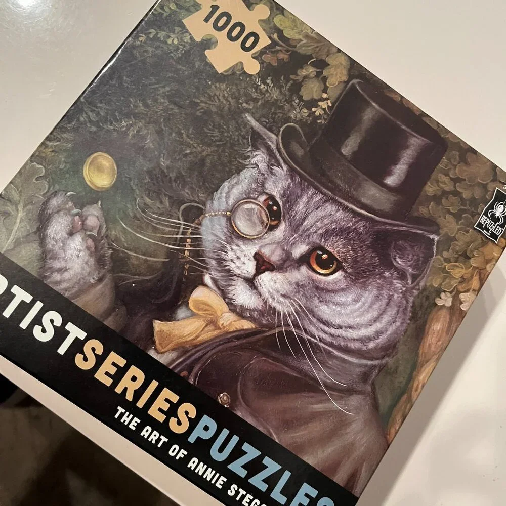 Cat Puzzle!  The Art of Annie‎ Stegg Gerard  (1000 pieces / new) (k/x)